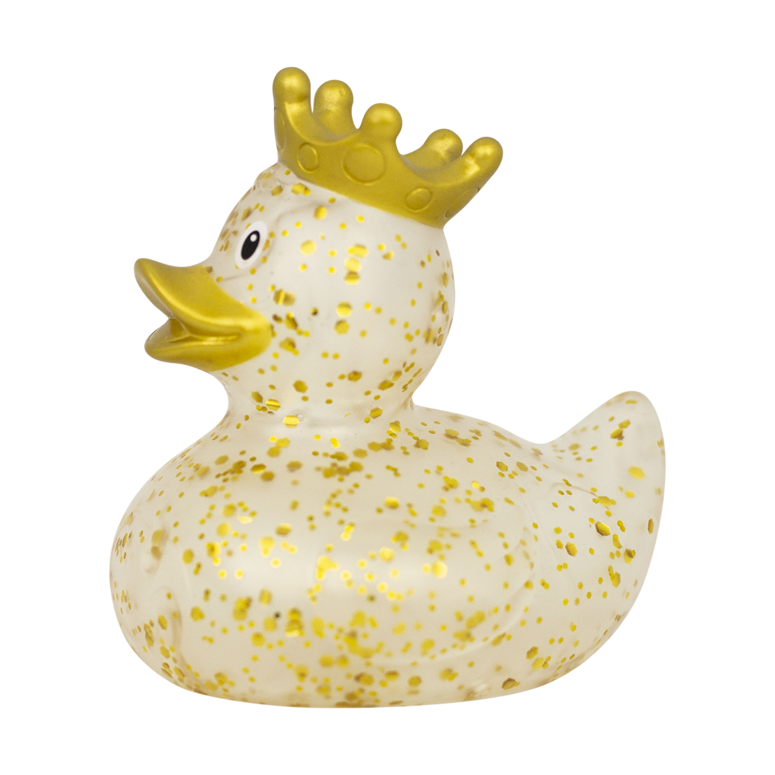 Gold Glitter Crown Duck