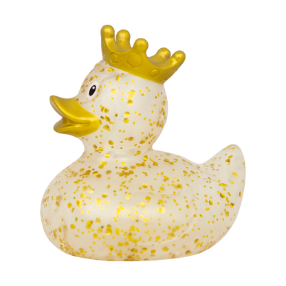 Gold Glitter Crown Duck