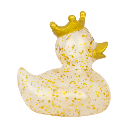 Gold Glitter Crown Duck