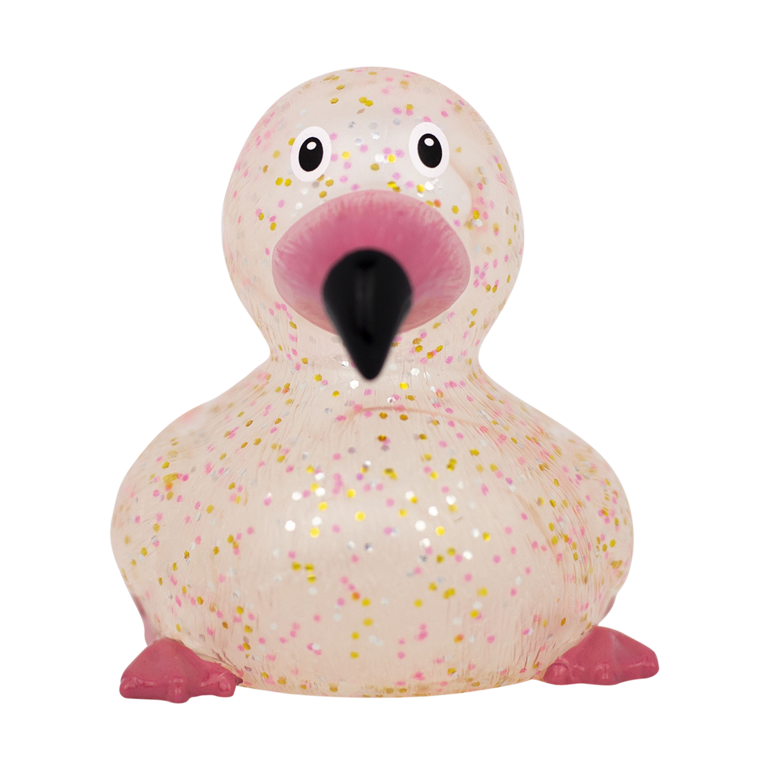 Glittery Pink Flamingo Duck