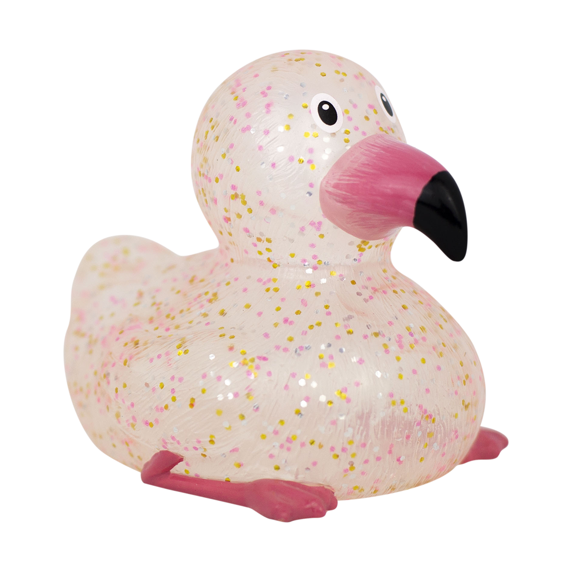 Glittery Pink Flamingo Duck