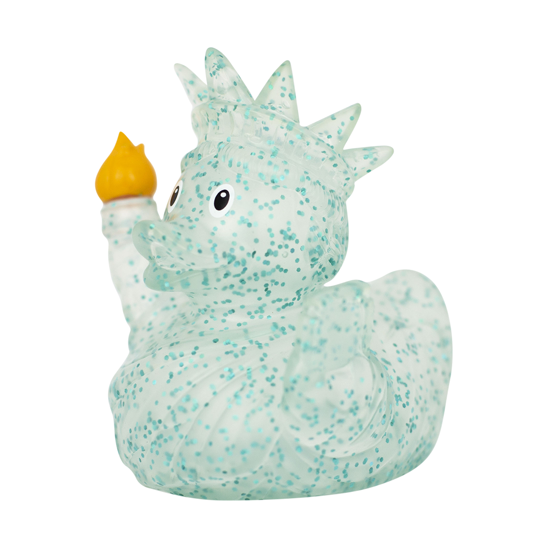 Glitzernde Freiheitsstatue-Ente