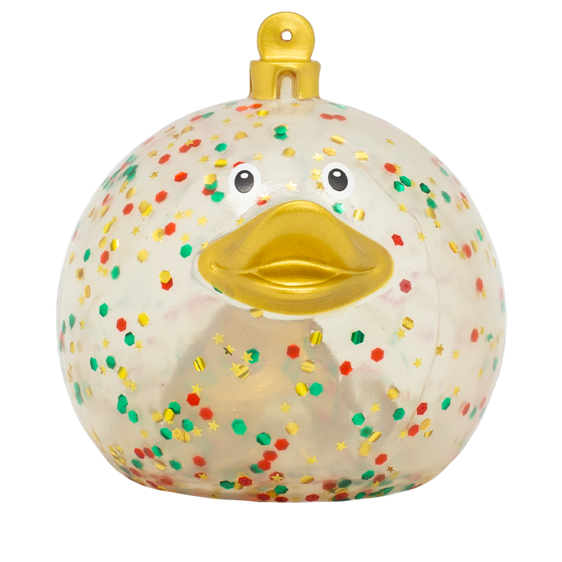 Glittery Christmas Ball Duck