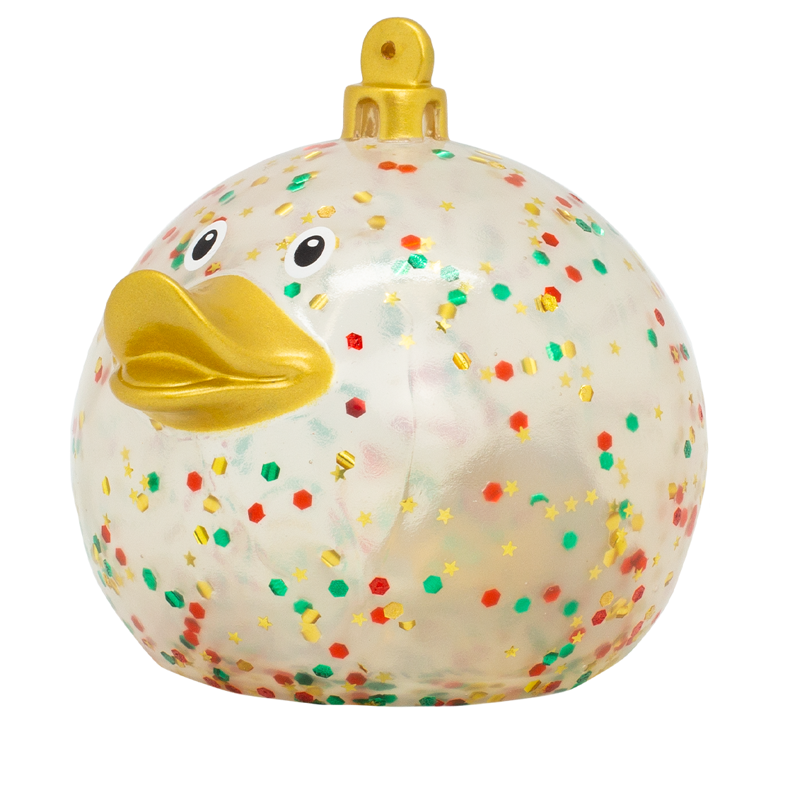 Glittery Christmas Ball Duck