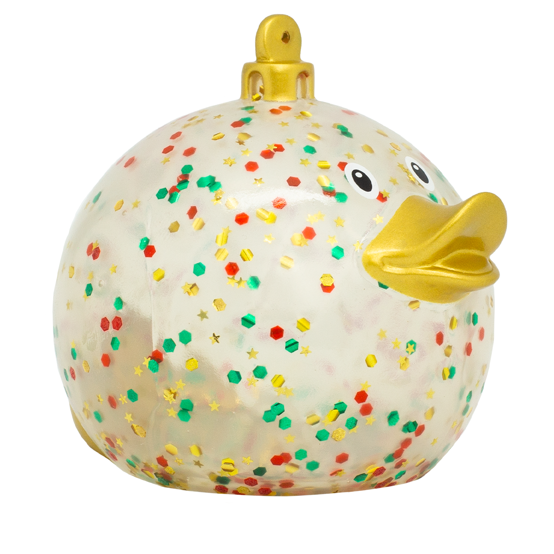 Glittery Christmas Ball Duck