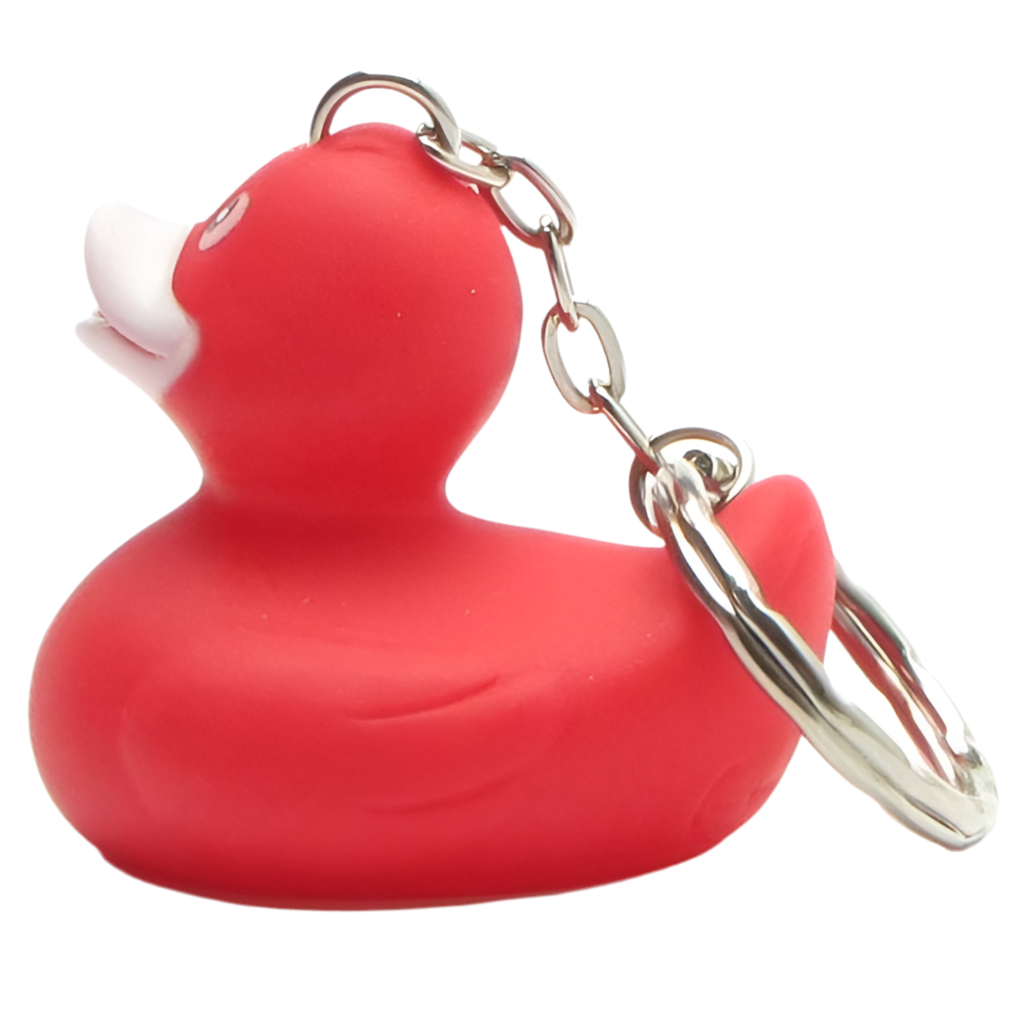 porte cles canard rouge