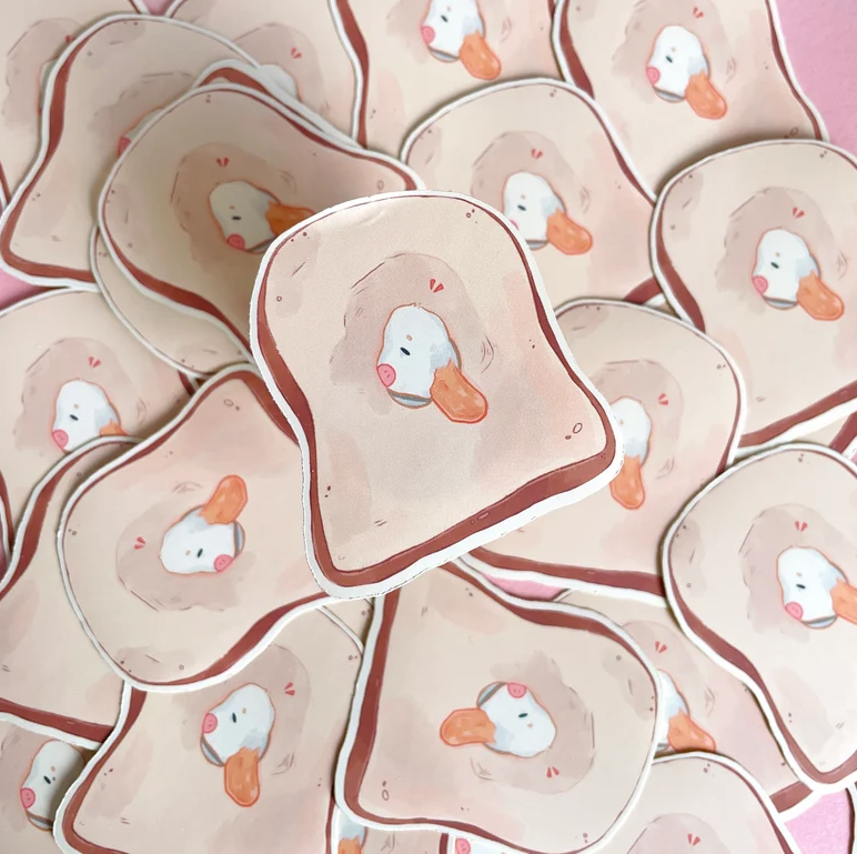autocollant-pain-de-canard-bubblesartcraft