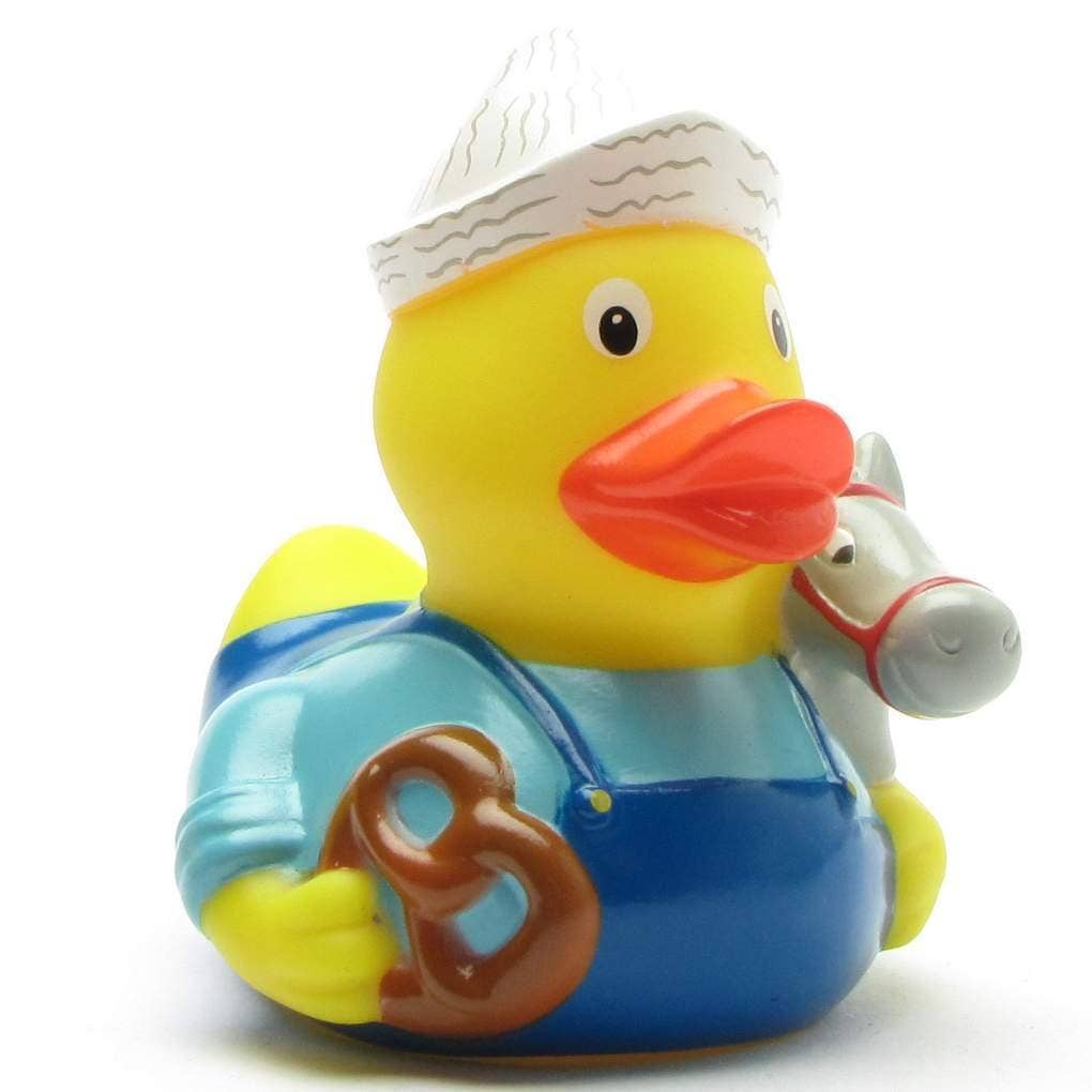 Ente, Kind, Pferd, Stock