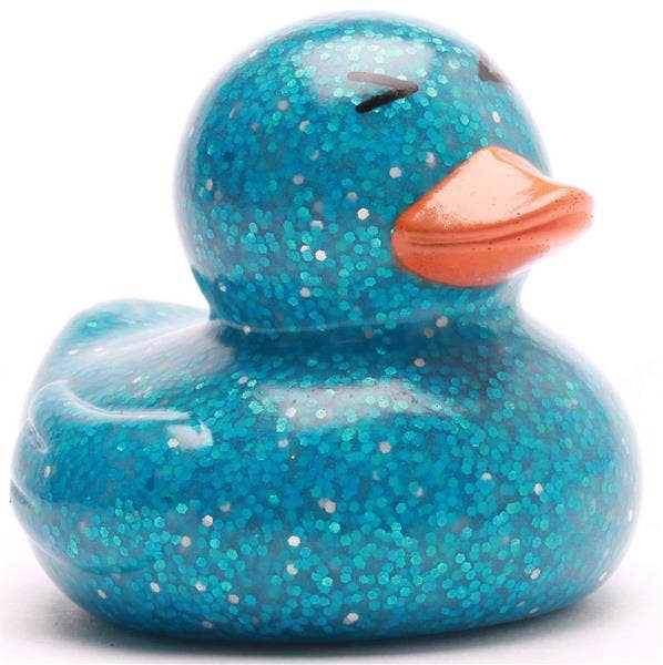 Glitzer-Ente – Blau