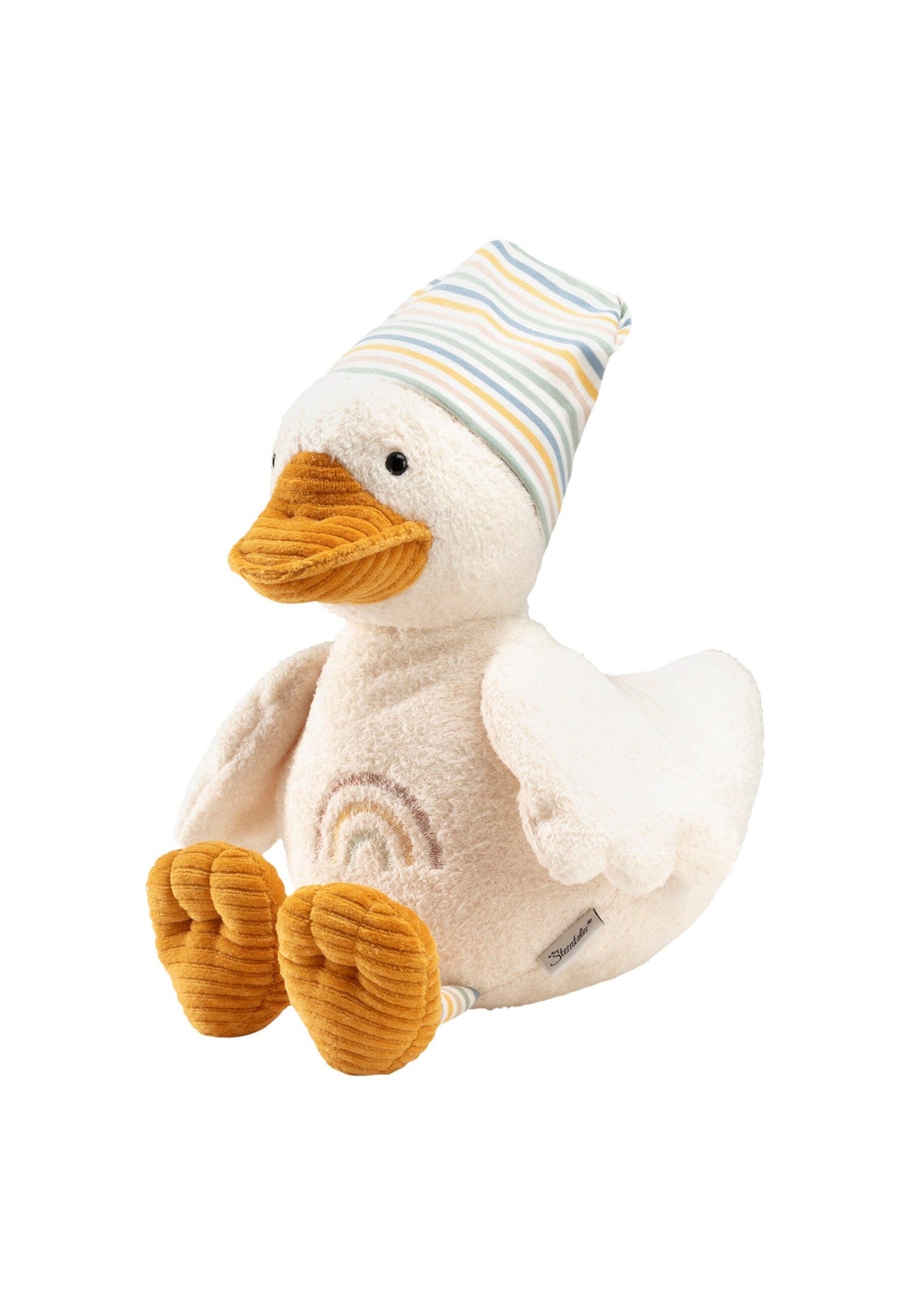 Peluche Canard Edda M avec hochet