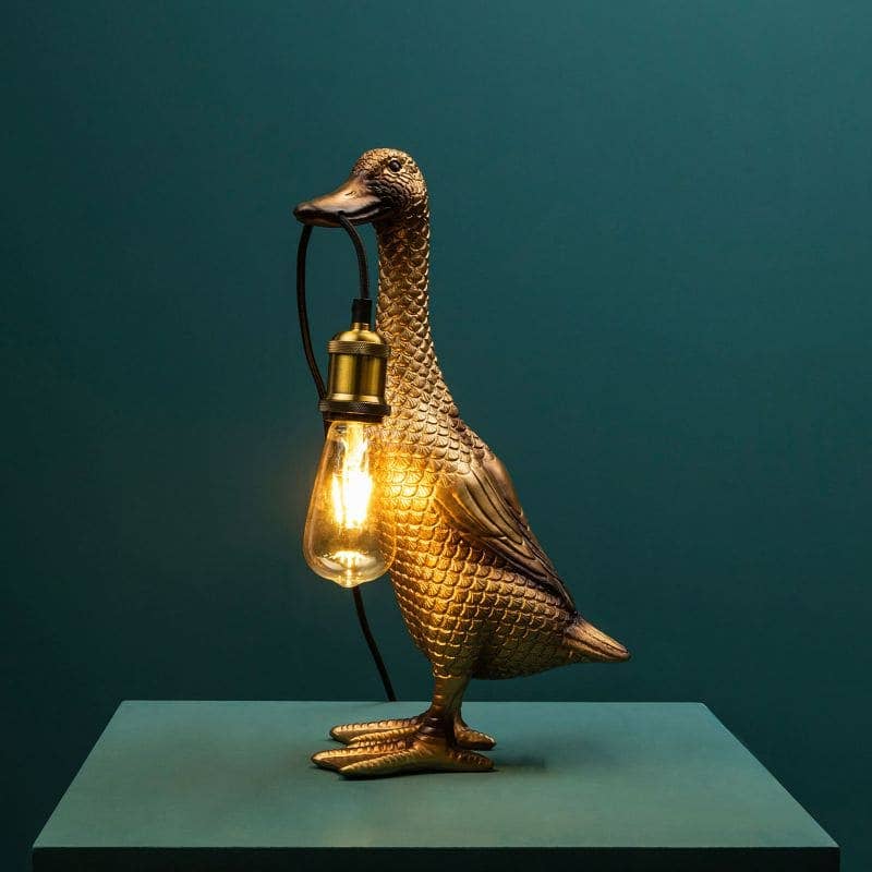 Duck Table Lamp “Son of a Duck” Gold