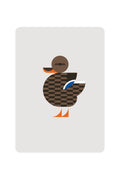 Carte postale avec Canard colvert - La femme