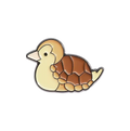 Anstecknadel Ente Schildkröte