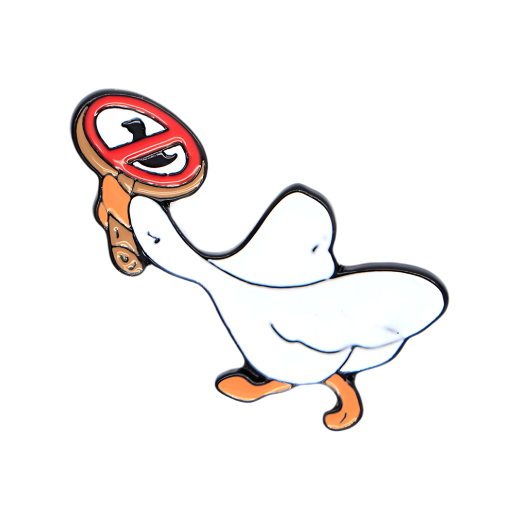 pins-canard-blanc-avec-panneau-cdb