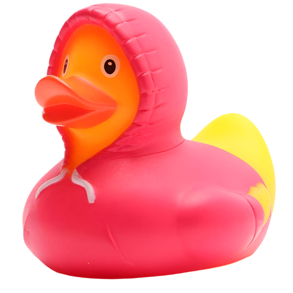 canard-sweat-a-capuche-rose-duckshop
