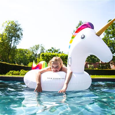 Licorne gonflable blanche XXL