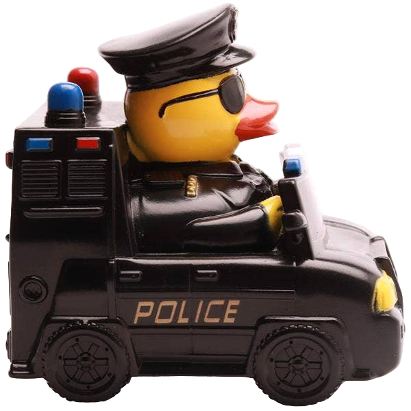 Enten-Polizeiauto