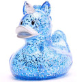 Blue Glitter Unicorn Duck