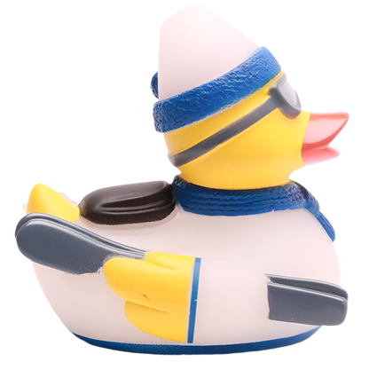 Blue Skiing Duck