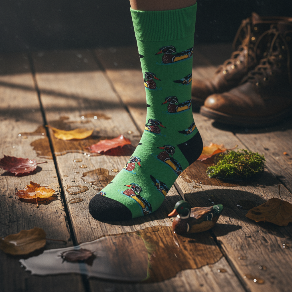 Fluoreszierende Stockenten-Socken