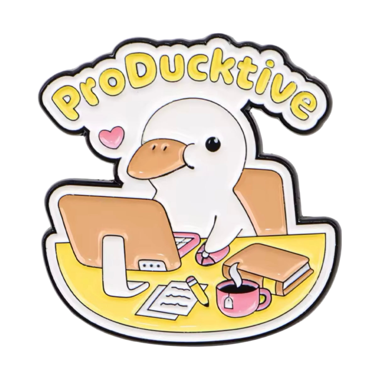 Weiße Entennadel "ProDucktive"