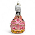 Boule de Noël Chat Tuxedo Marie Antoinette “Let Them Eat”