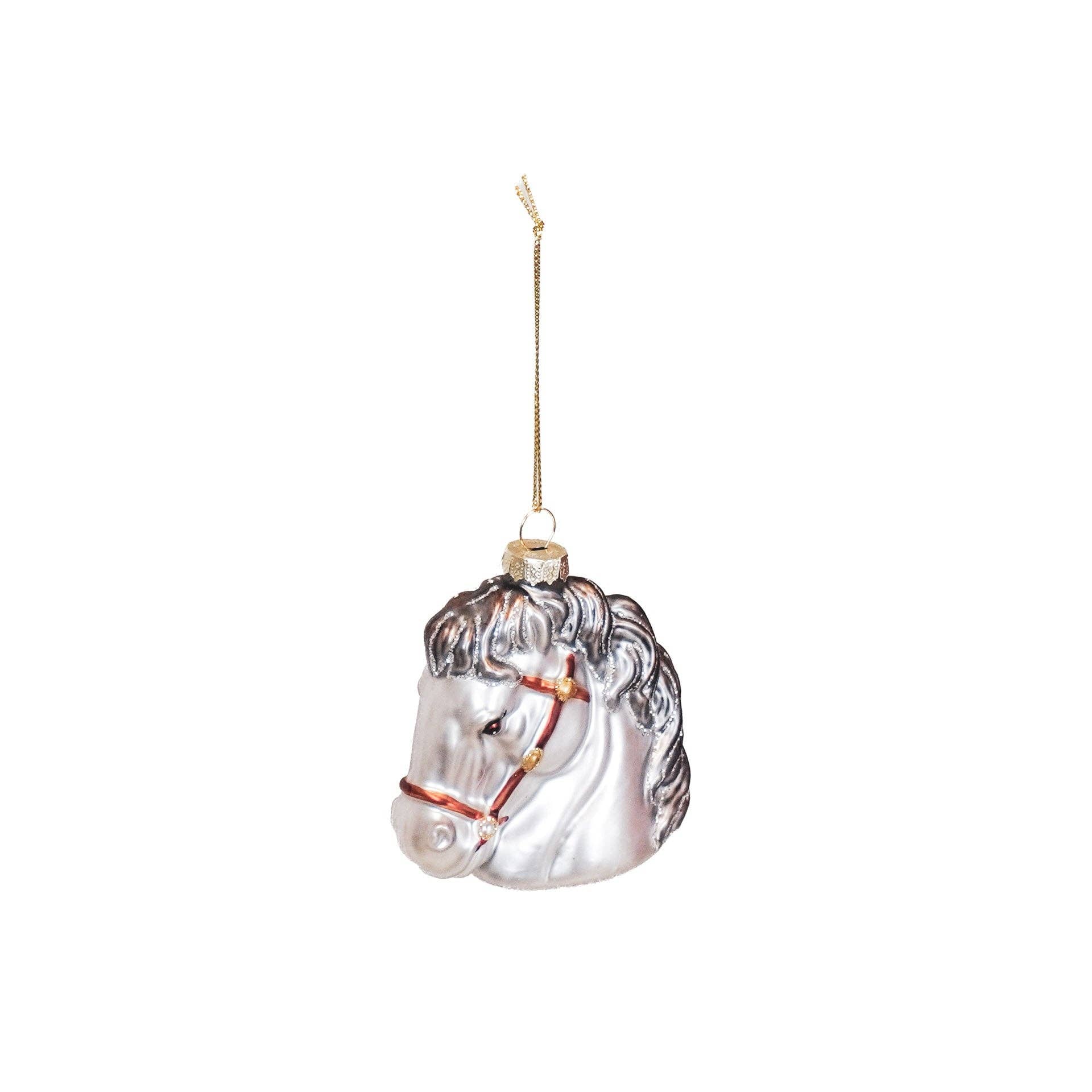 Boule de Noël Cheval Blanc