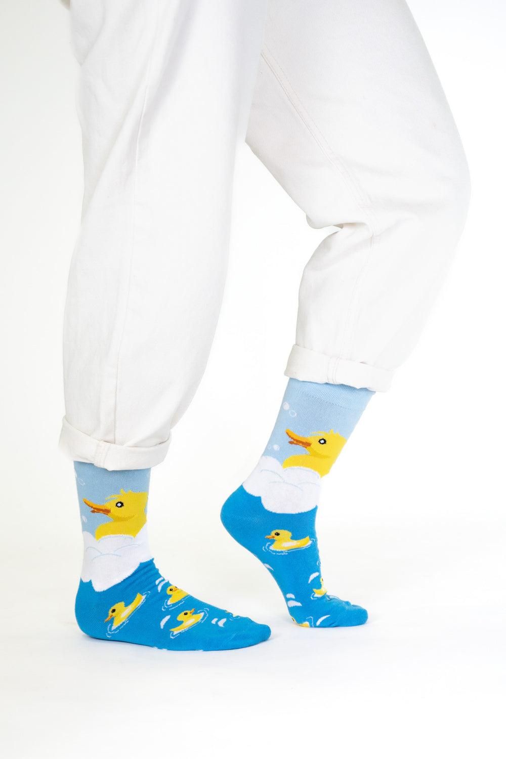 Entensocken in der Badewanne