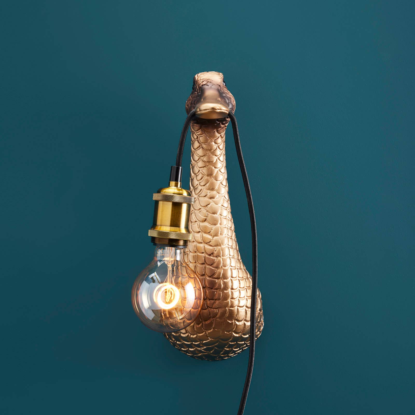 Duck wall light “Son of a Duck” Gold
