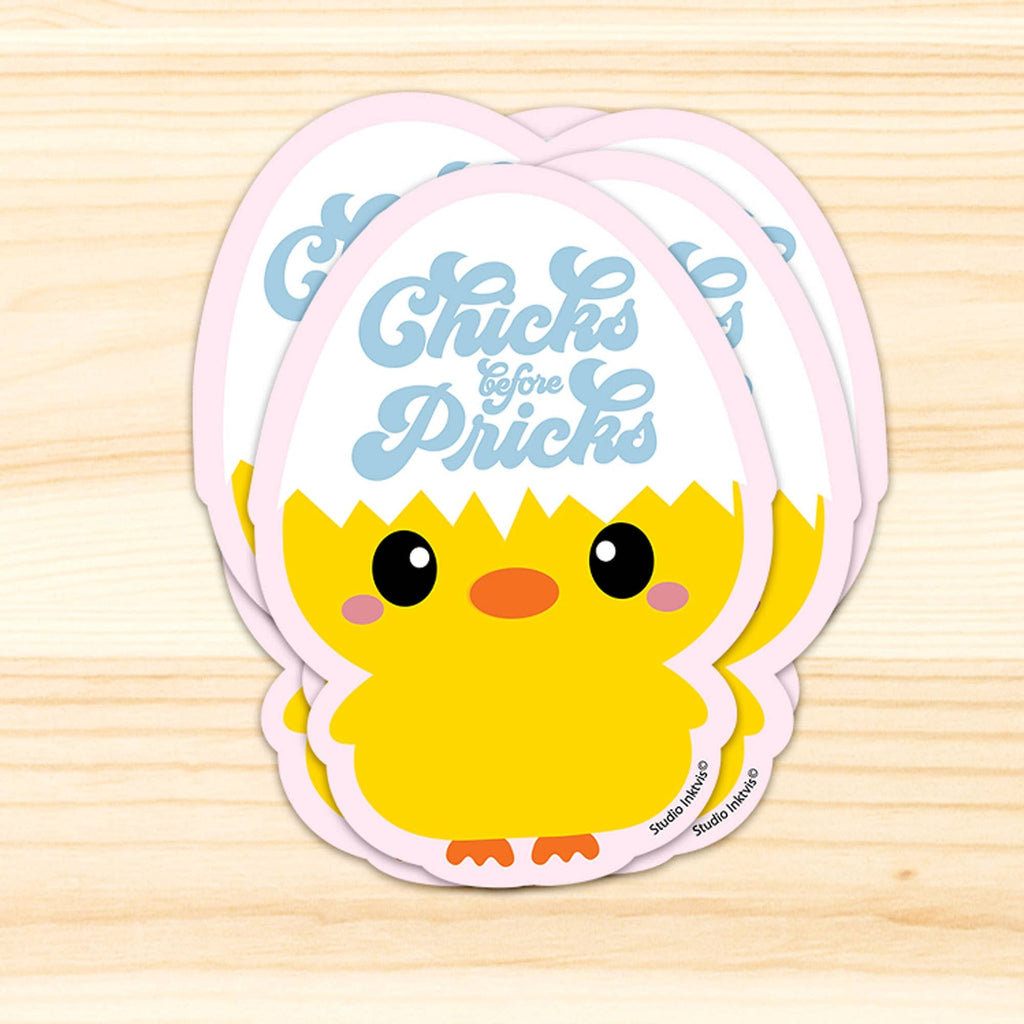 Chick Stickers “Chicks before Pricks”