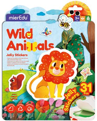 Autocollants Jelly - Animaux Sauvages