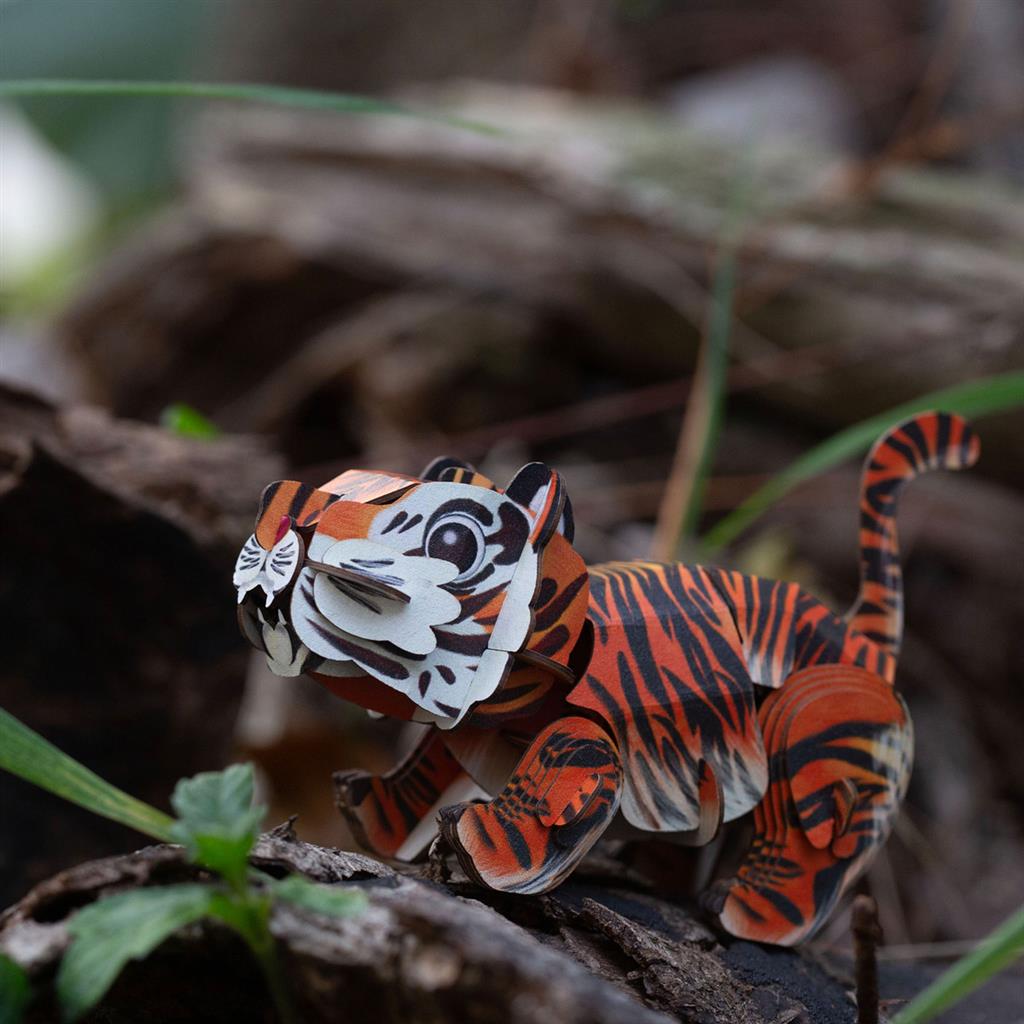 Puzzle 3D Construction - Tigre