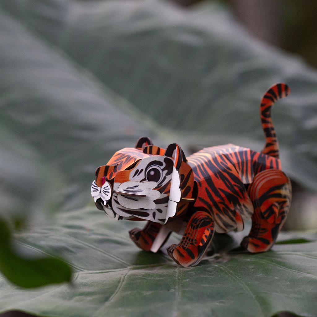 Puzzle 3D Construction - Tigre