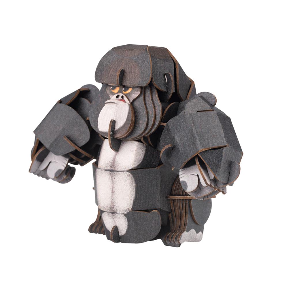 Puzzle 3D Construction - Gorille