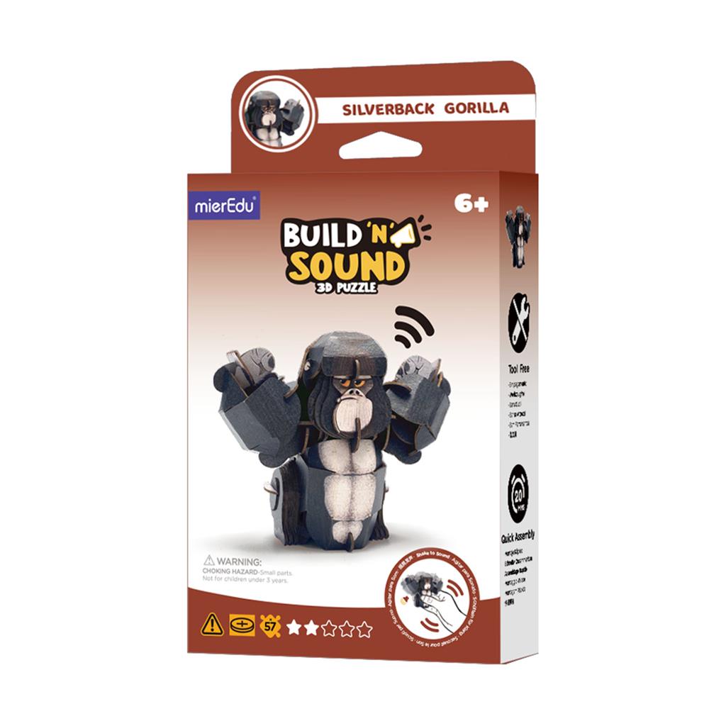 Puzzle 3D Construction - Gorille