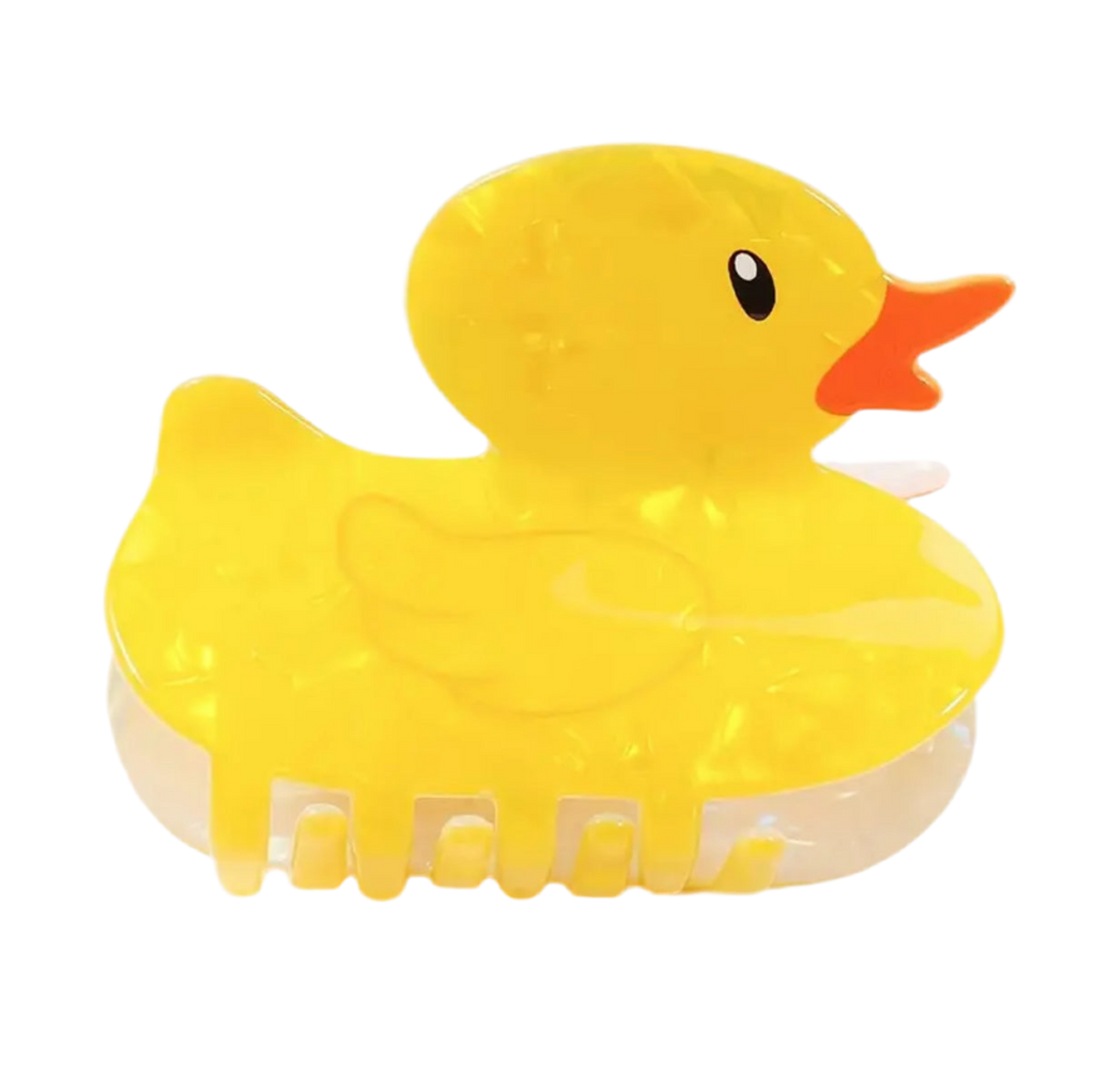 Gelbe Enten-Haarspange