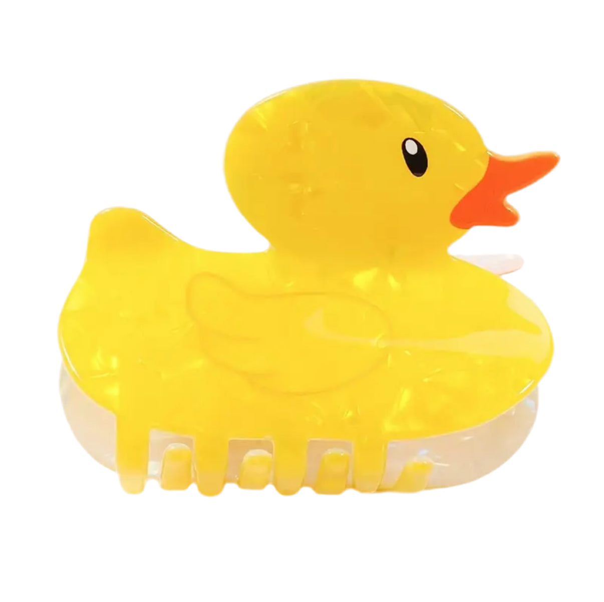 Gelbe Enten-Haarspange