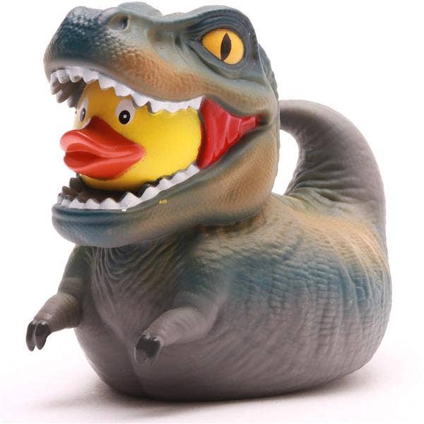 Canard de bain T-Rex XL - gris - canard en caoutchouc