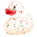 canard classique a paillettes de noel rouge