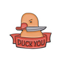 Gelbe Entennadel "Duck You"