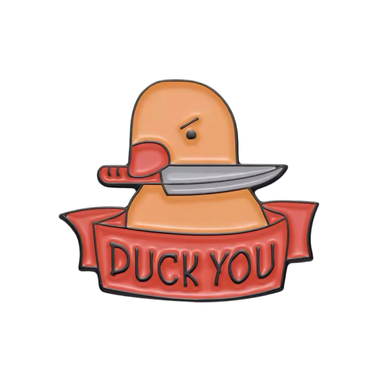 Gelbe Entennadel "Duck You"