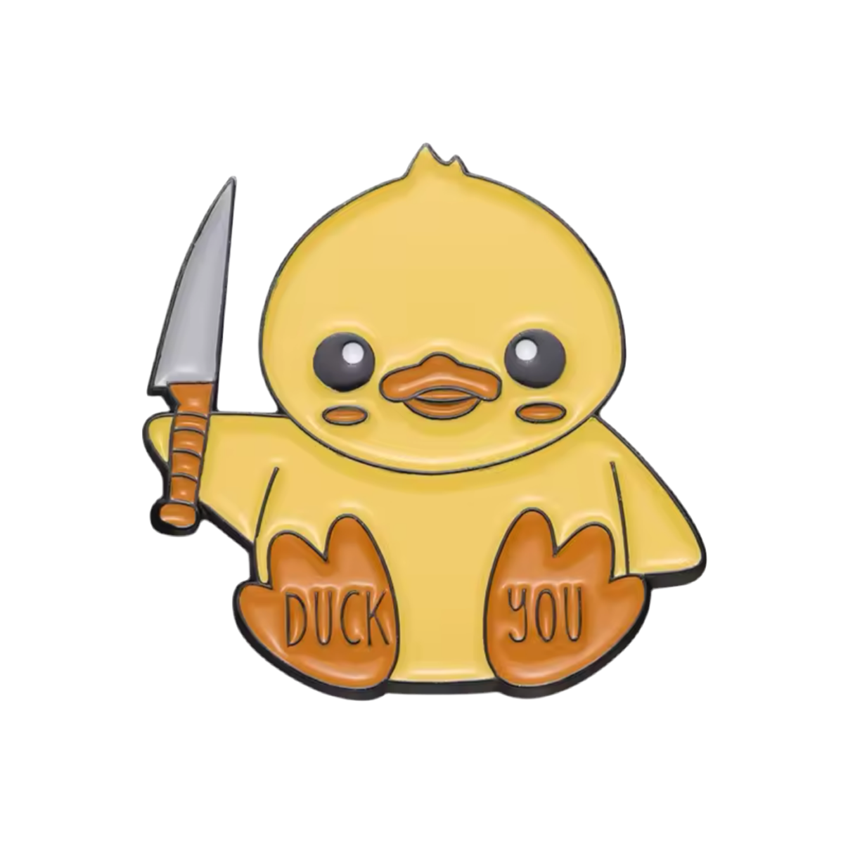 Gelbe Entennadel "Duck You"