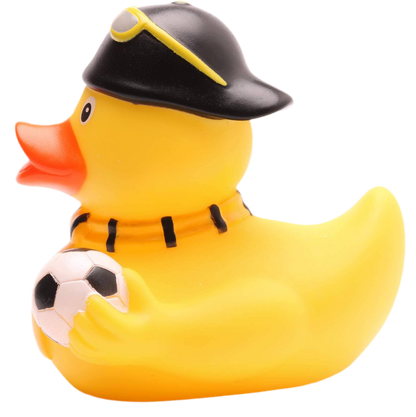 Canard Supporter de Foot Jaune et Noir