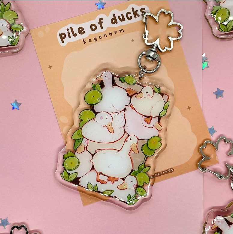porte-cles-pile-of-ducks-bubblesartcraft