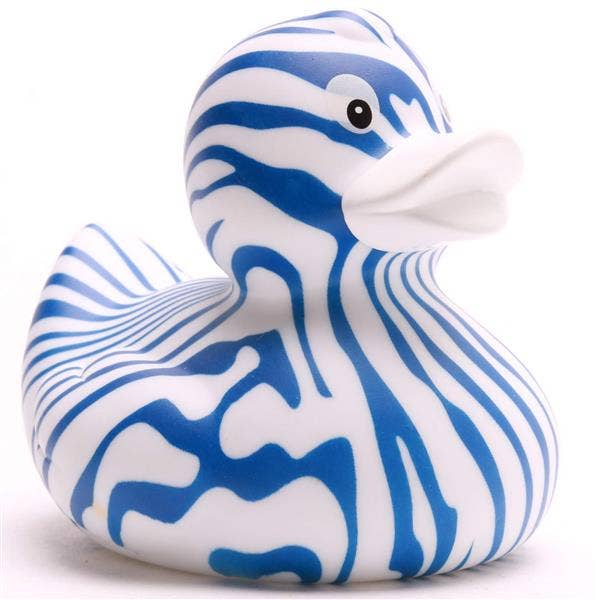Zebra-Ente - Blau