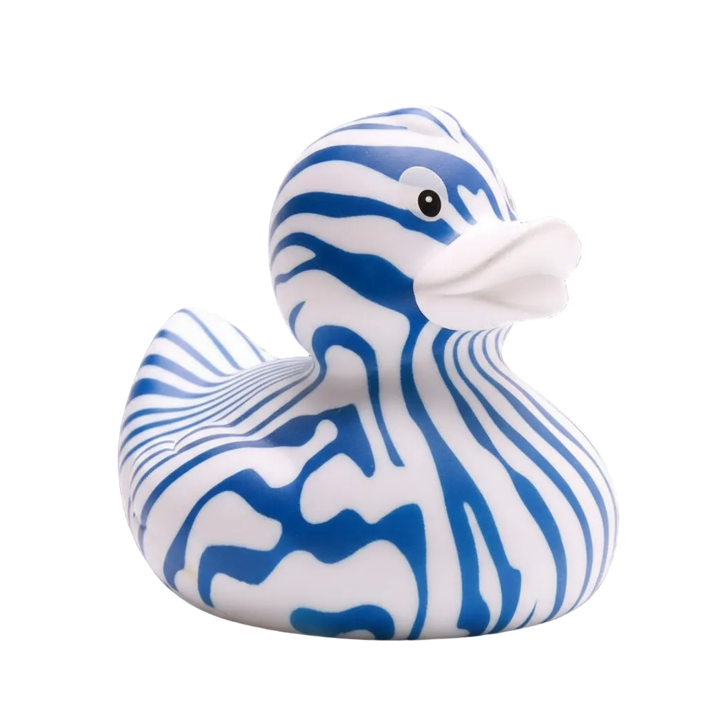 Zebra-Ente - Blau