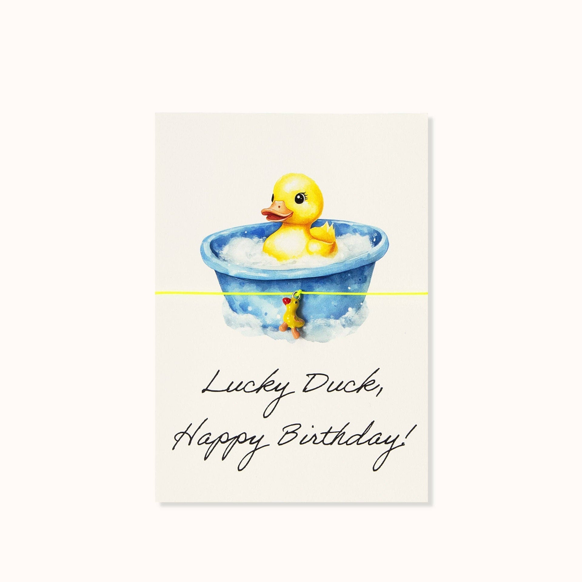 Glücksenten-Armbandkarte, alles Gute zum Geburtstag!