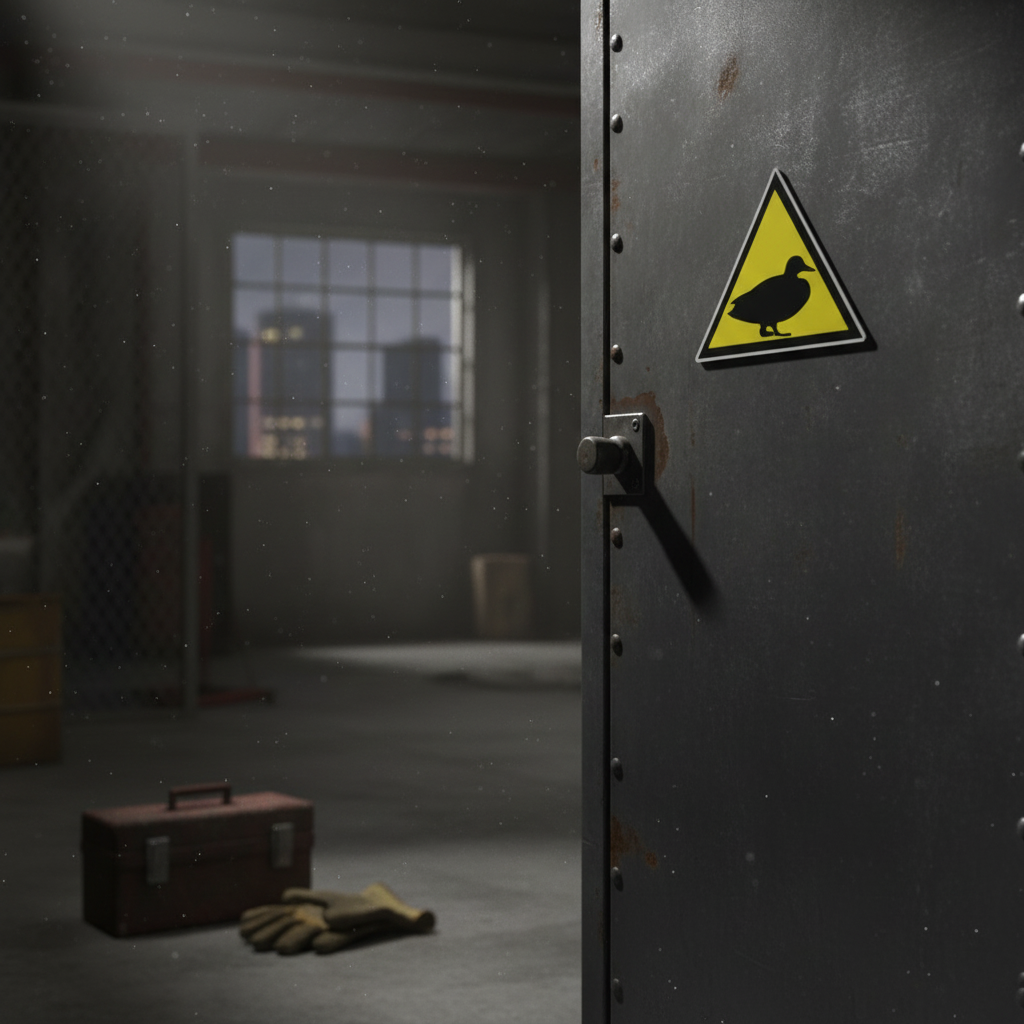 Achtung Ente Aufkleber