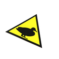 Sticker Duck Attention