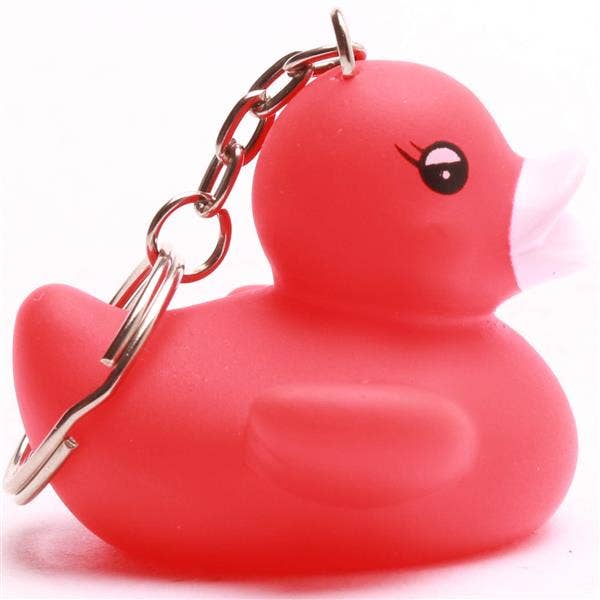 Schlüsselanhänger mit roter Ente